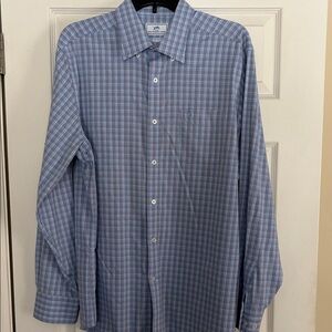 Southern Tide Blue & White Plaid Button-Down Shirt